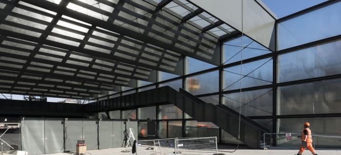 La gare des Eaux-Vives en chantier  (© CEVA)