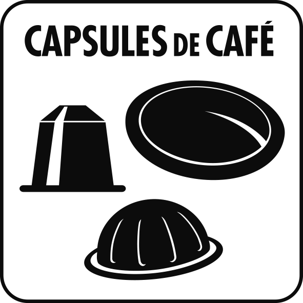 pictogramme capsules de café