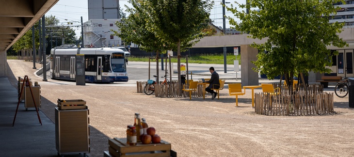 Espaces publics à Lancy-Bachet © MSV/P.Bernad