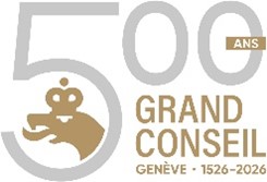 Logo 500 ans Grand Conseil Genève, 1526-2026