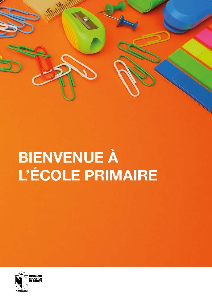 couverture du dépliant Bienvenue à l'école primaire