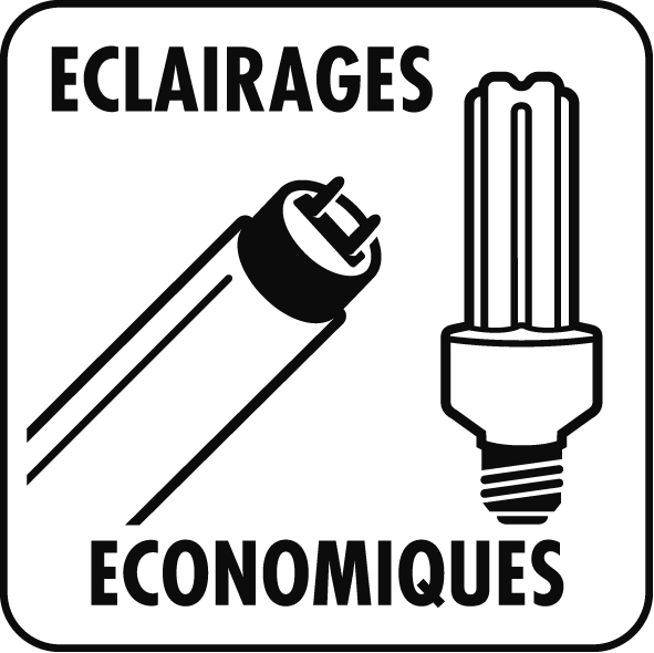 Pictogramme éclairages économiques