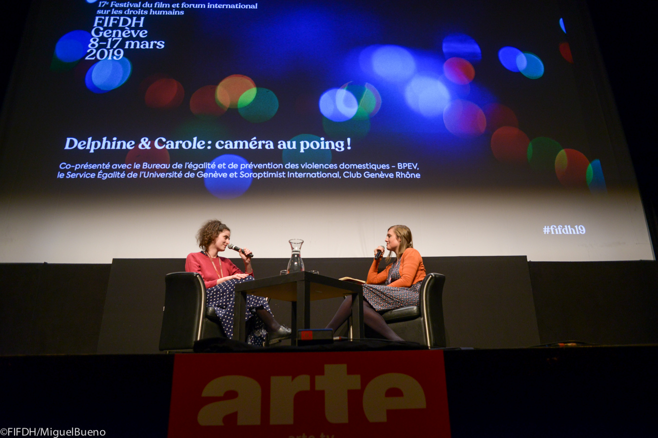 Discussion après le film au festival FIFDH