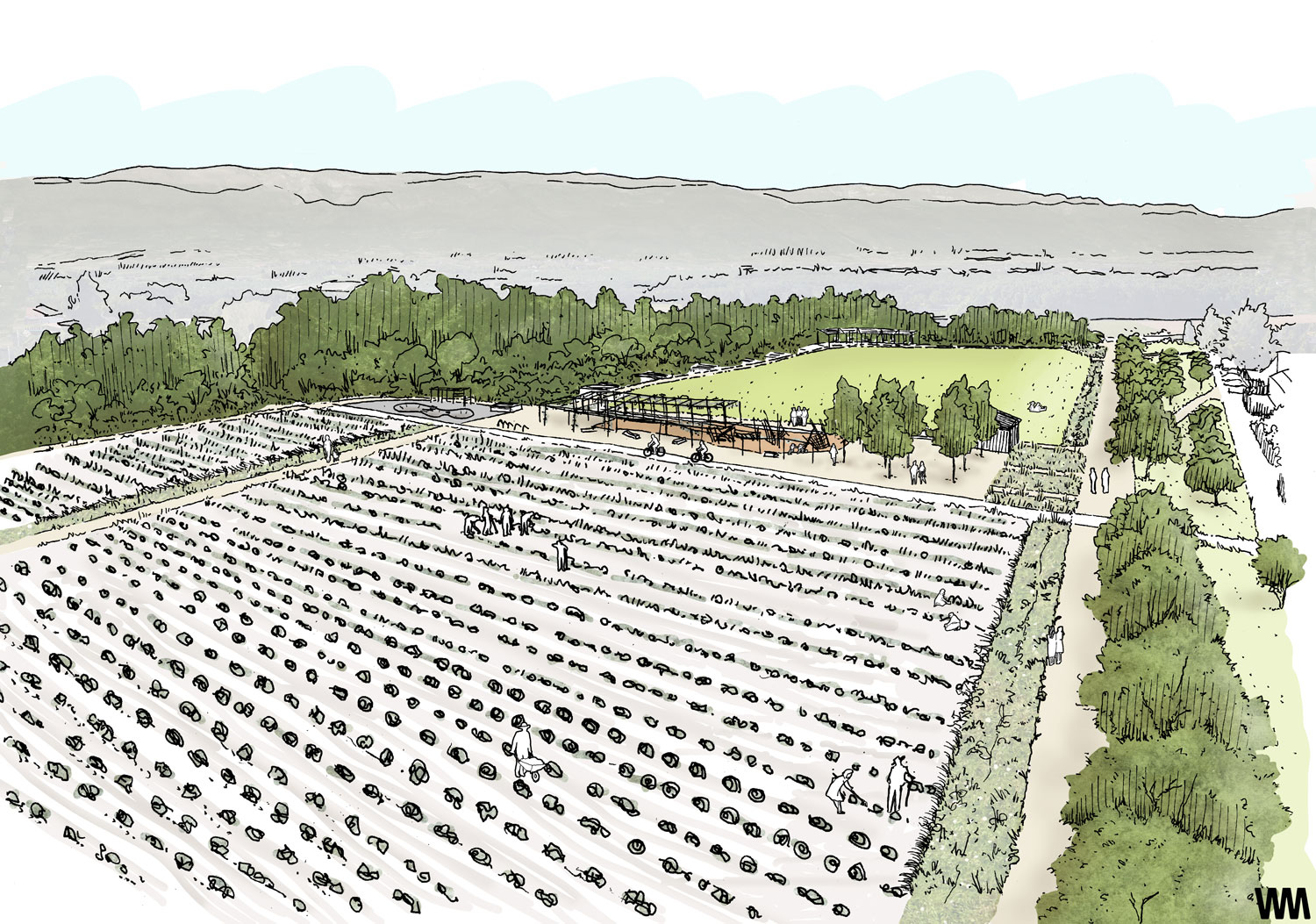 Le futur parc agro-urbain de Bernex