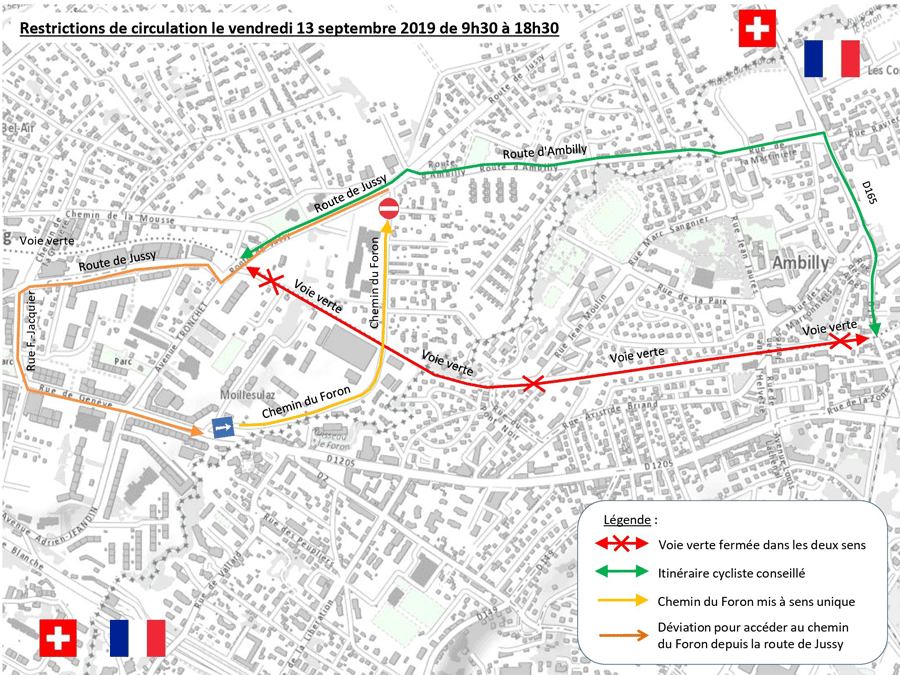 Carte Genève