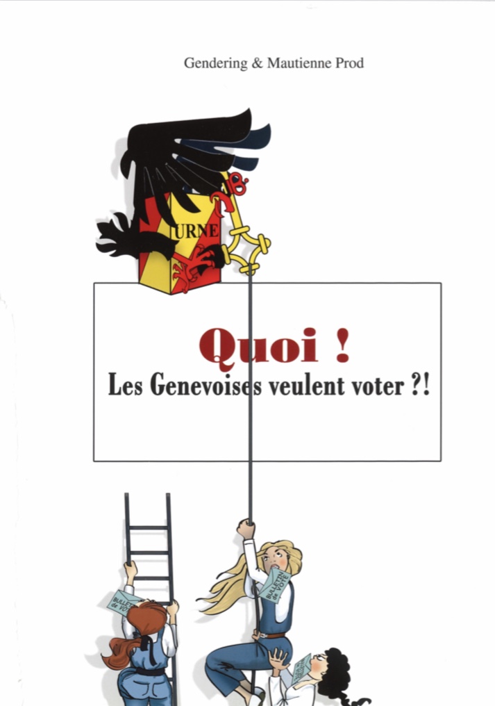 couverture de la bande dessinée les femmes veulent voter à Genève