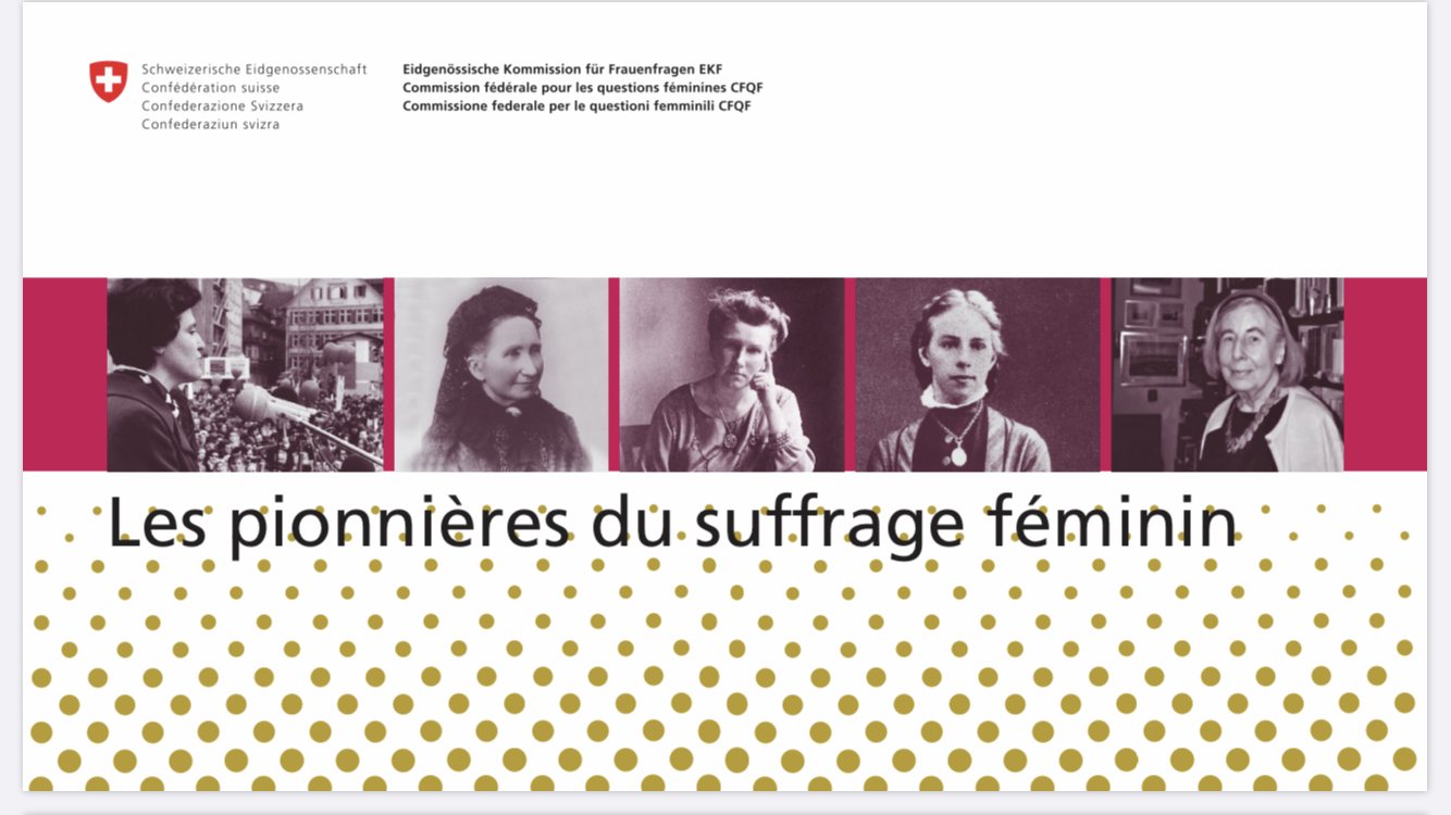couverture document sur les femmes pionnières en politique