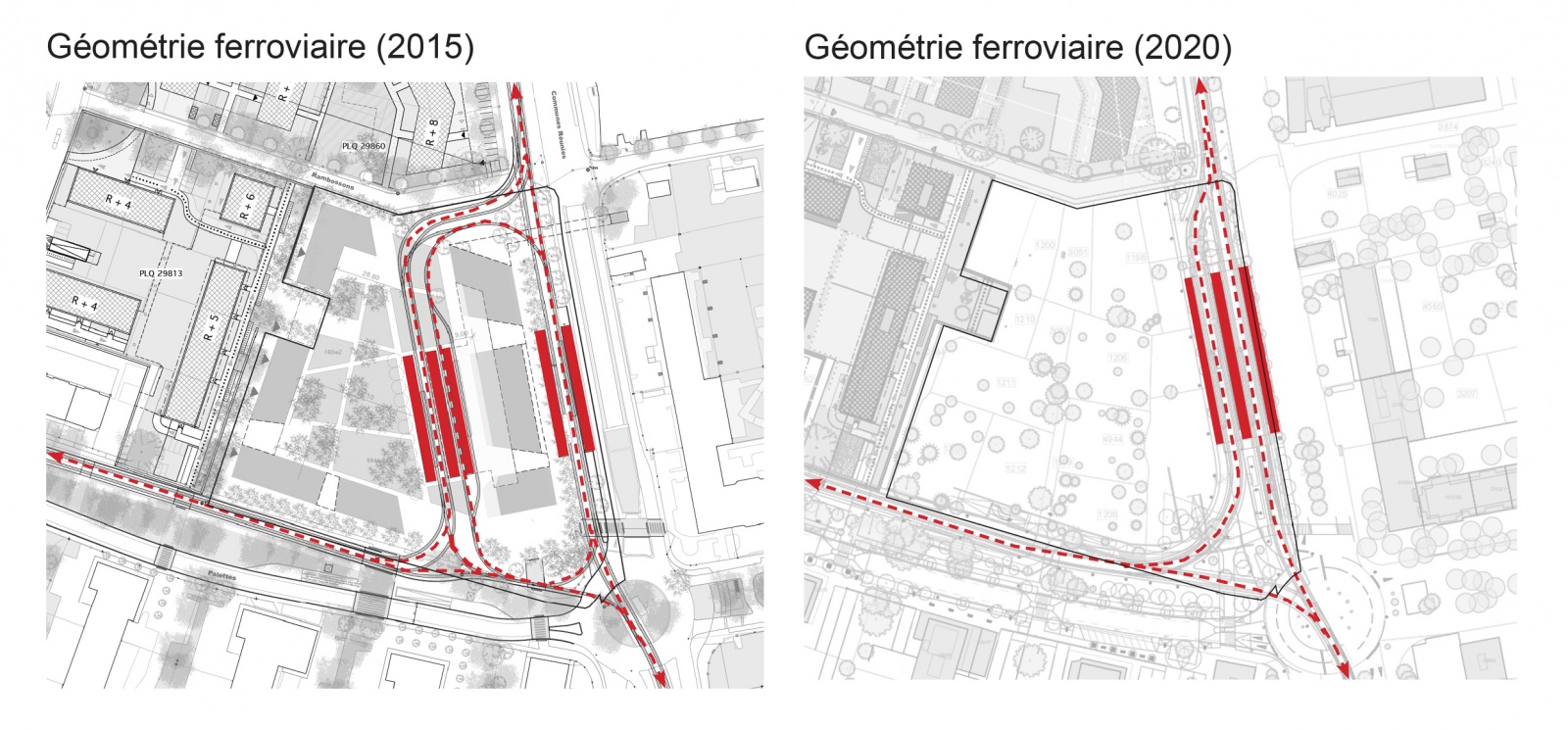 Evolution du projet d'arrêt de tram