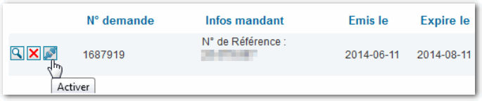 Mandats pour particulier hors-ligne