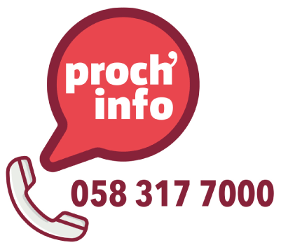 Téléphone Proch'info 058 317 7000