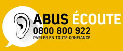 logo abus écoute - fond jaune