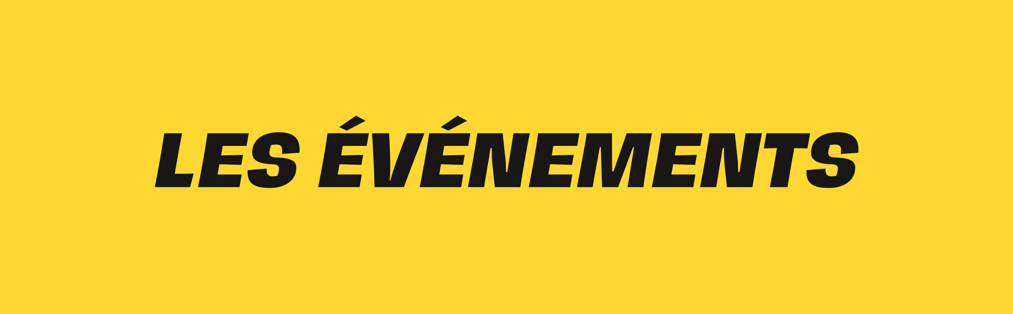 Les événements