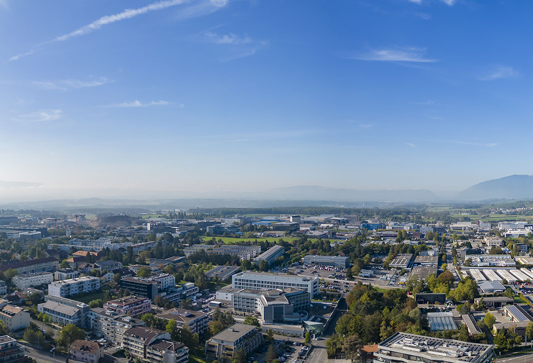 Le site de l'hôpital de La Tour © Drone GVA