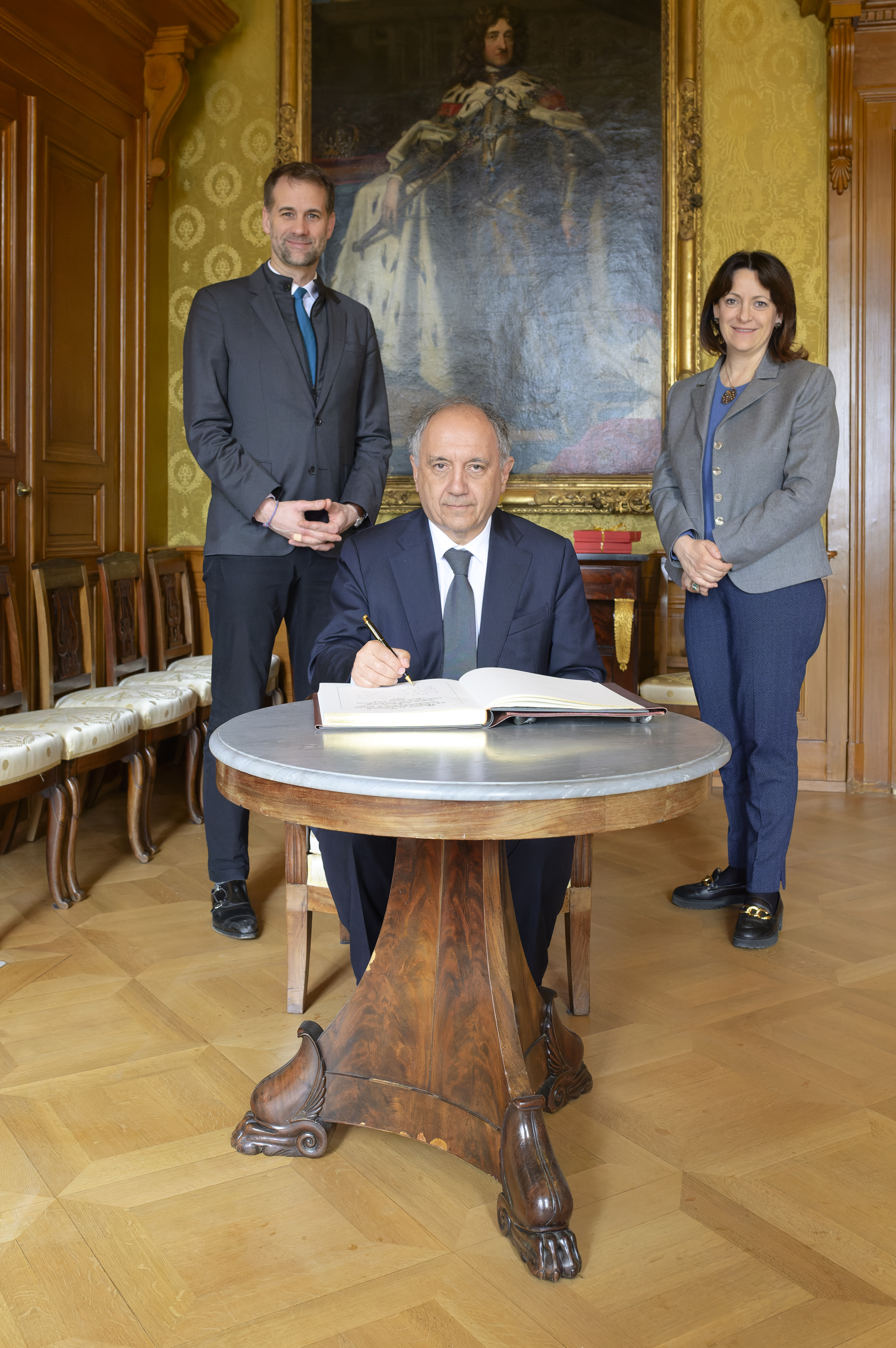 Signature du livre d'or