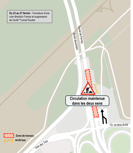 Avis de travaux du 23 au 27 février
