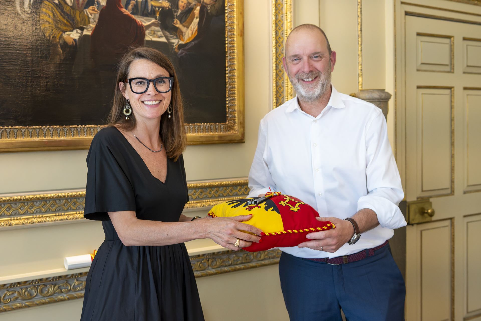 Anne Hiltpold et Thierry Apothéloz. Photo N. Dupraz