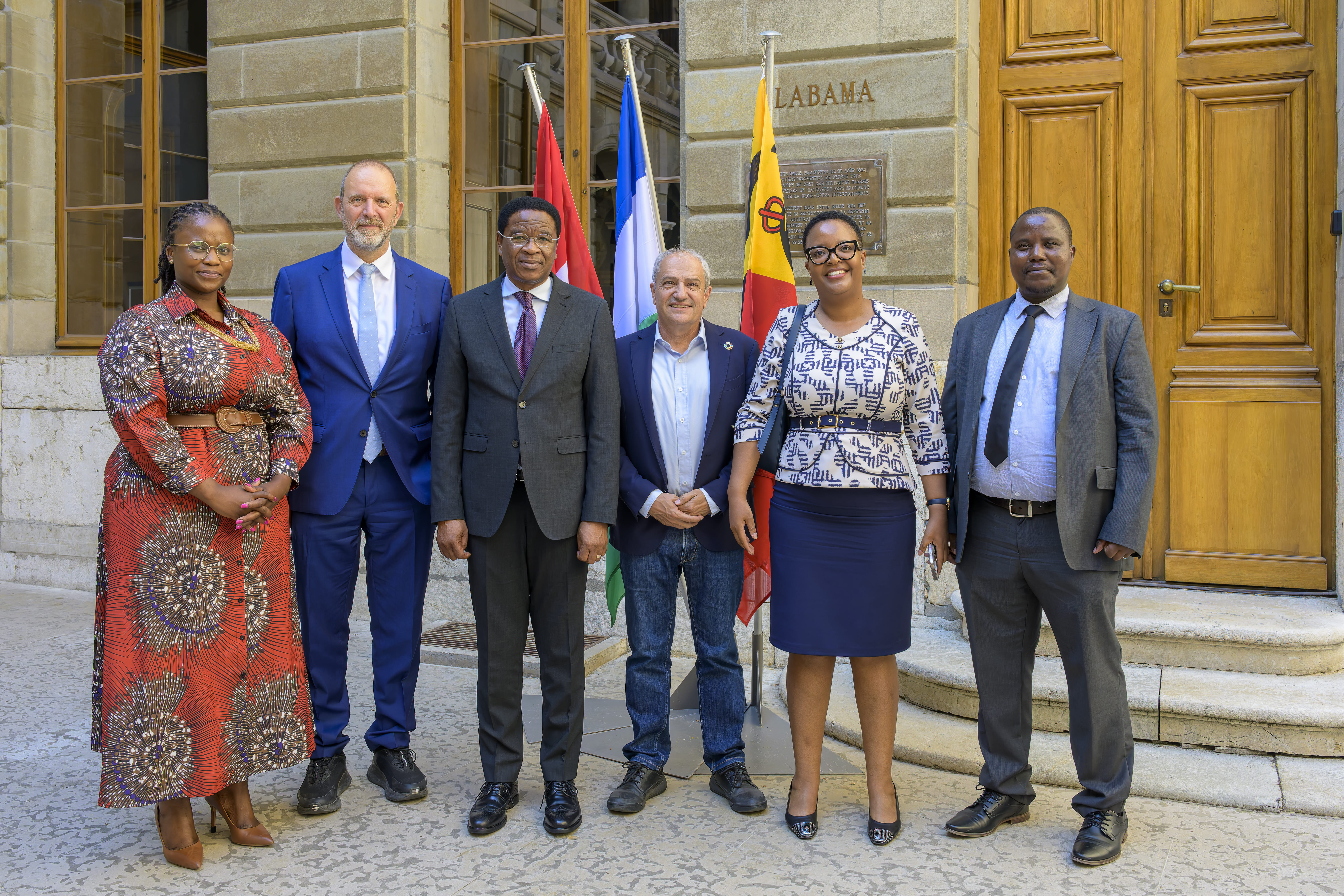 Délegation accompagnant l'Ambassadeur du Royaume du Lesotho