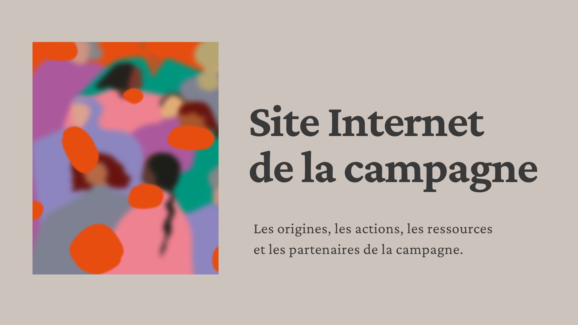 site internet de la campagne