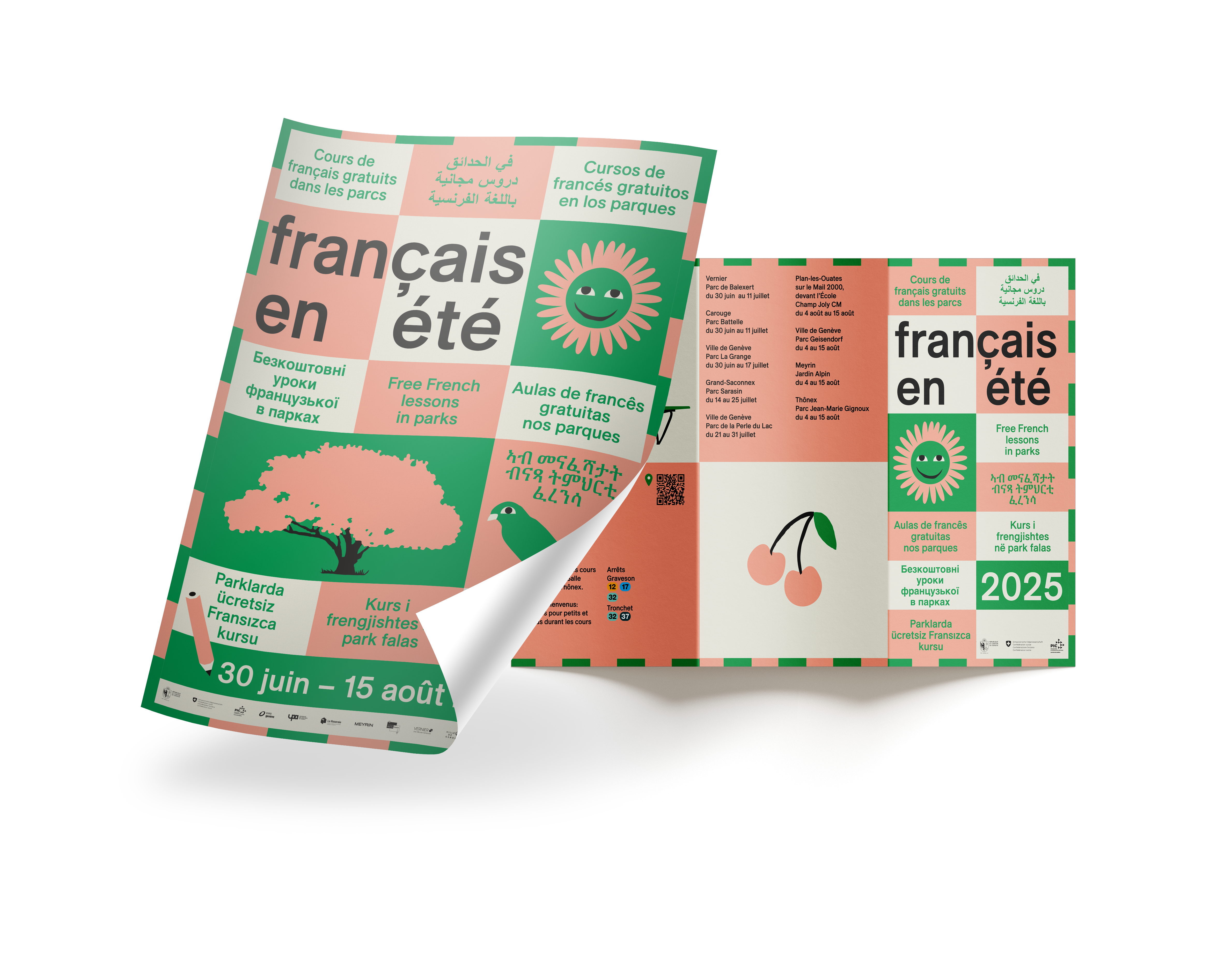 Affiche et brochure Français en été