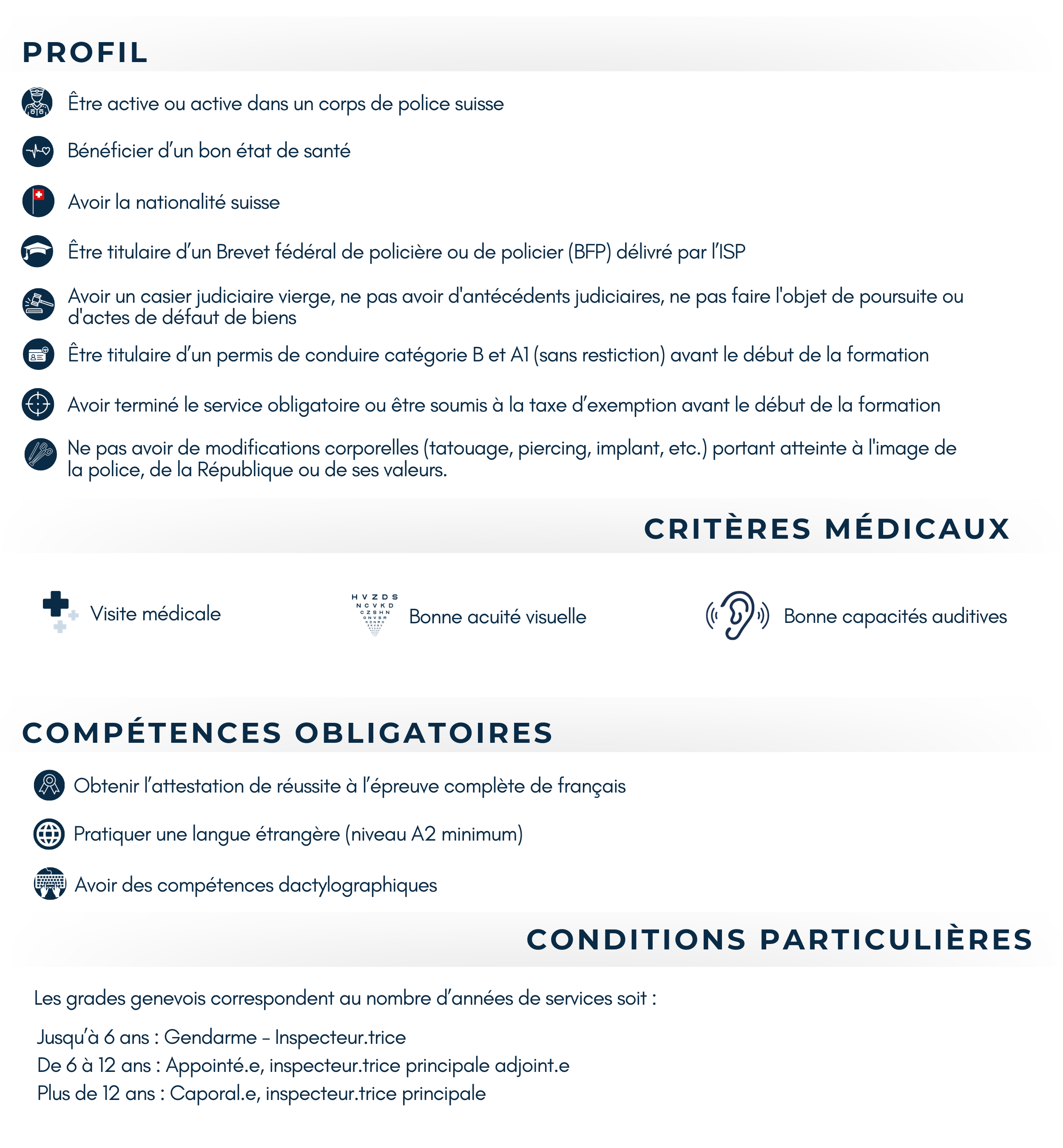 Profil et conditions pour postuler