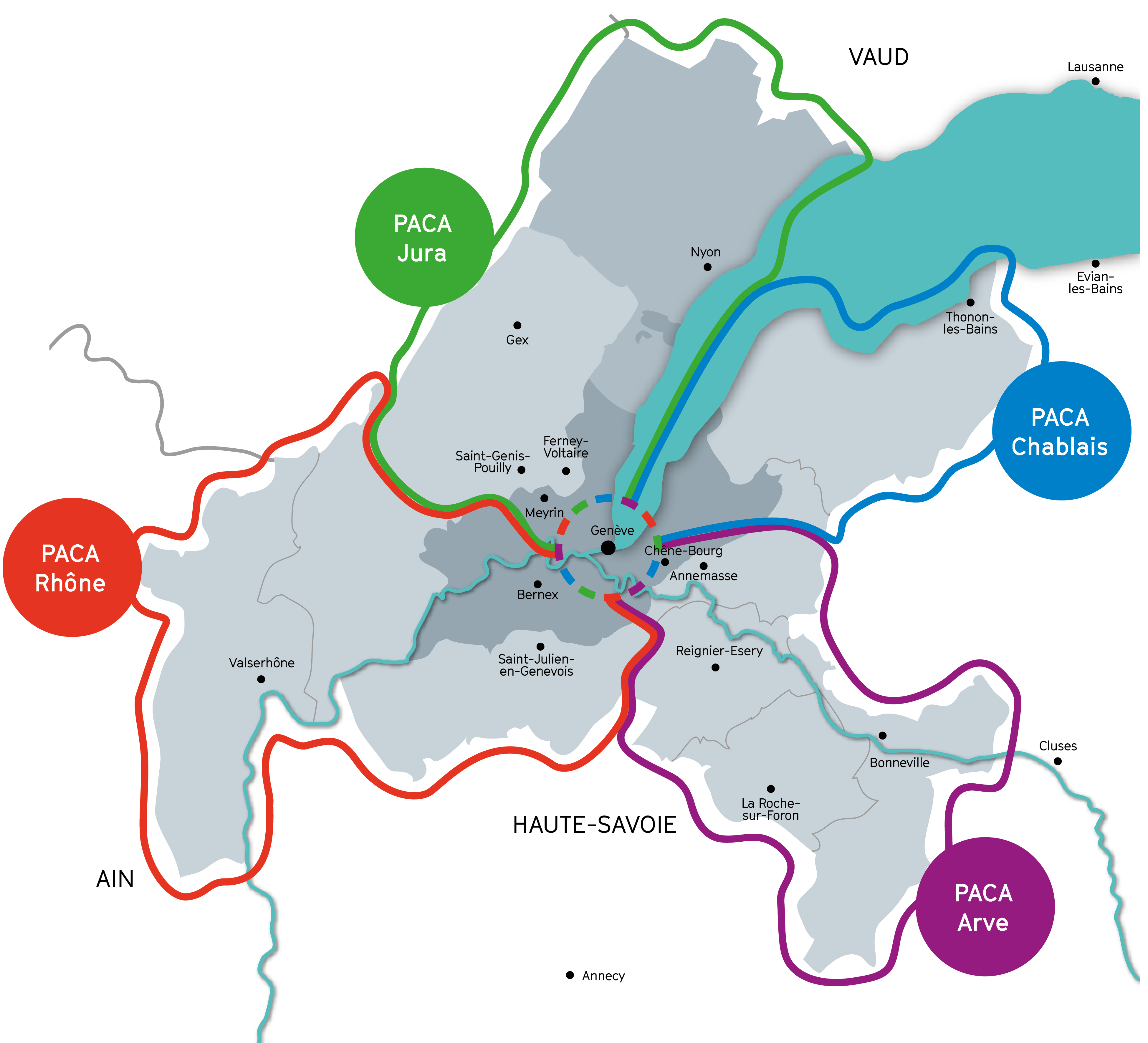 Carte des 4 PACA