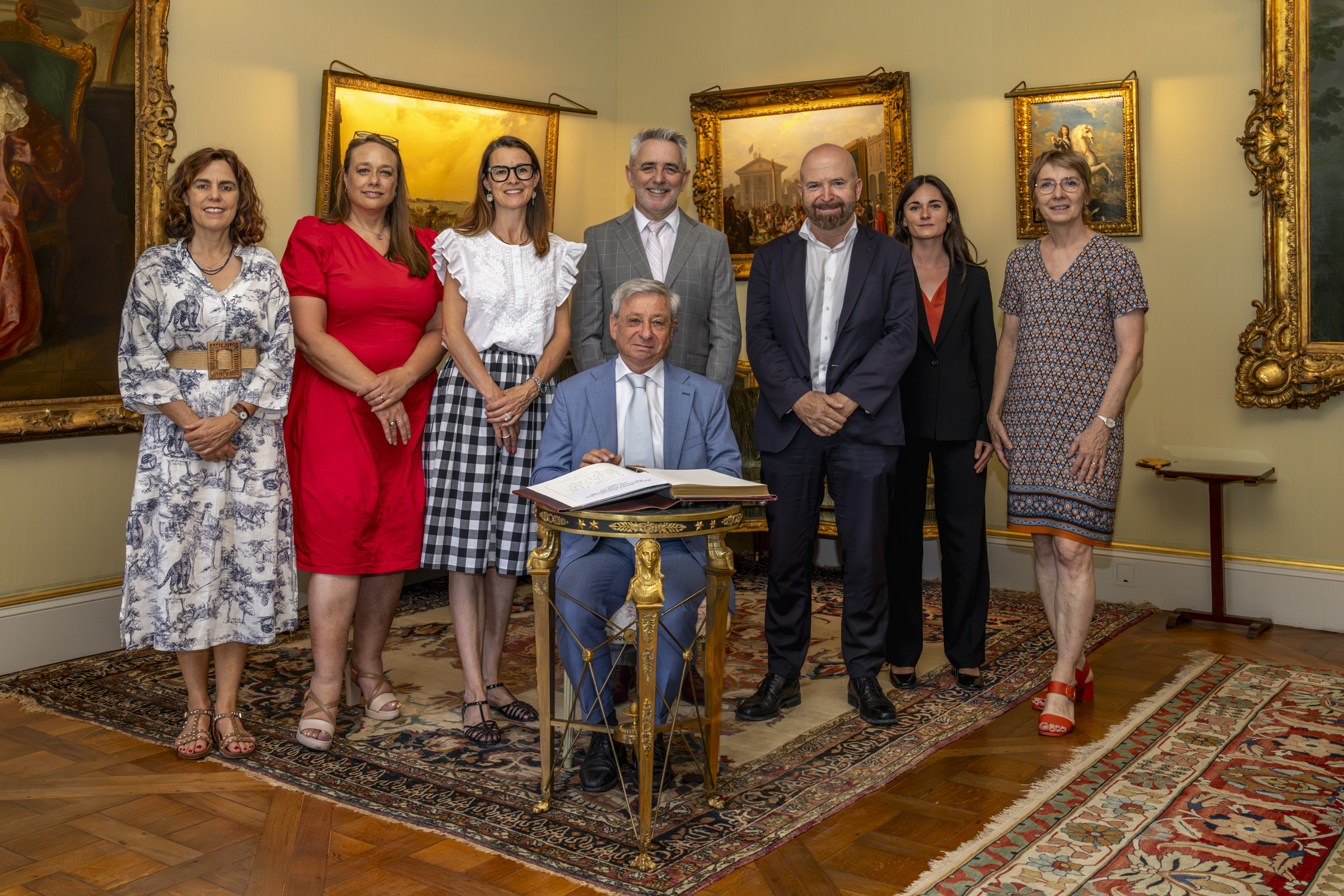 Signature du livre d'or