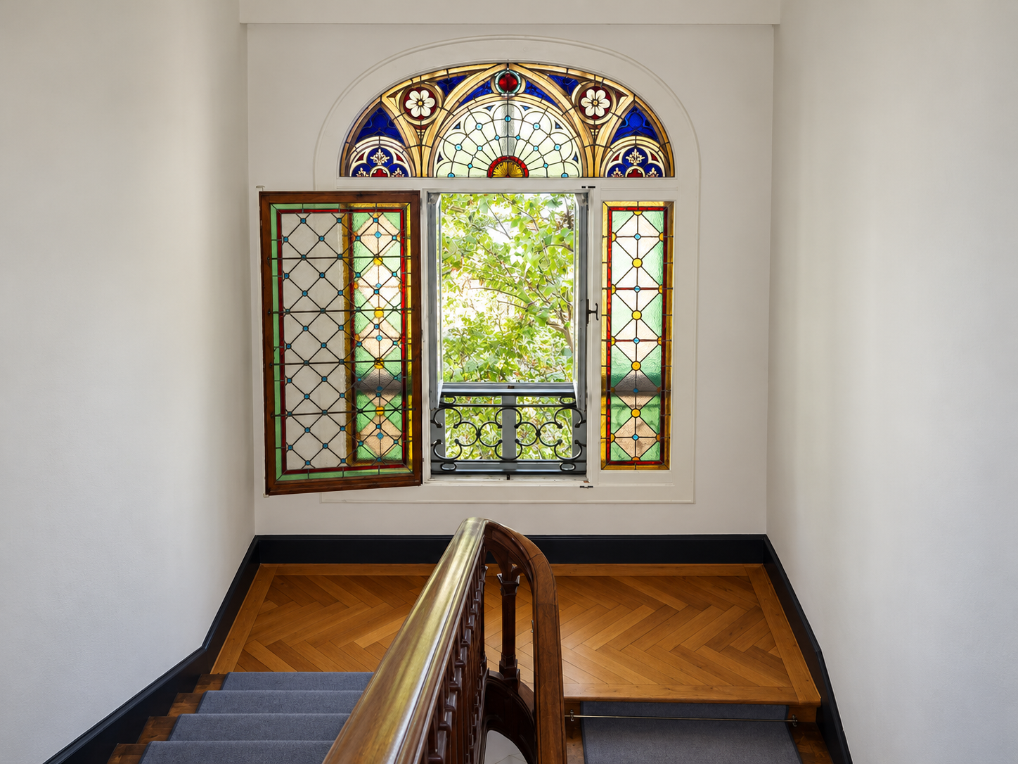 Villa Bronkaers, cage d'escalier