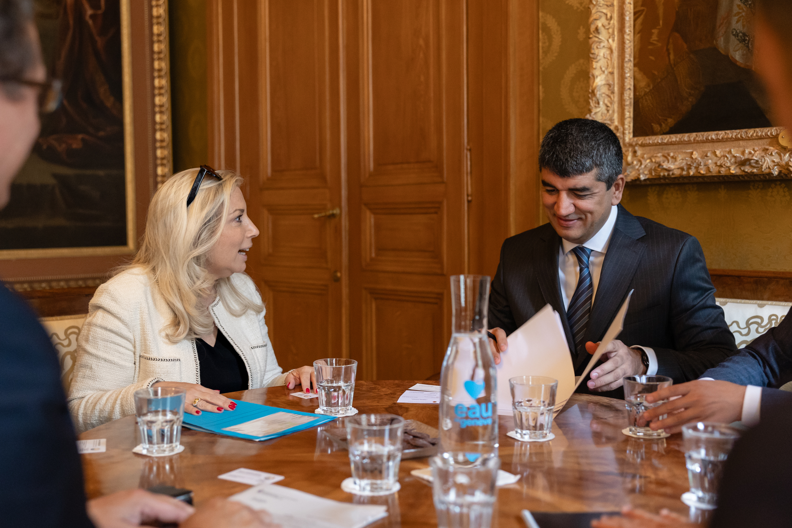 Visite de courtoisie de S.E. Monsieur l'Ambassadeur Sharaf SHERALIZODA, Représentant permanent de la République du Tadjikistan auprès de l'Office des Nations Unies à Genève