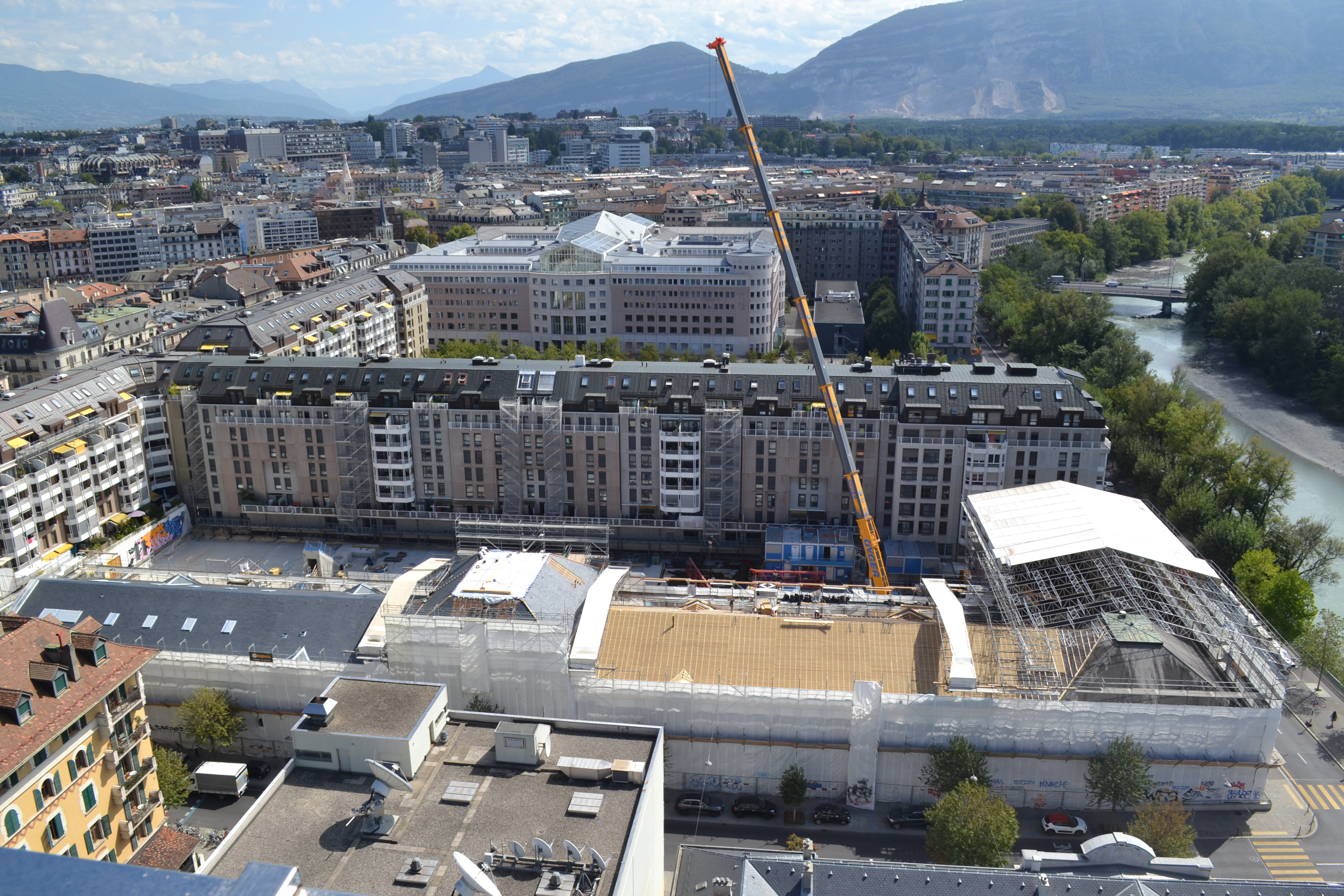 Nouvel hôtel des archives - vue du ciel