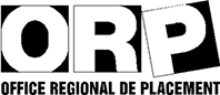 Logo ORP - Office régional de placement noir