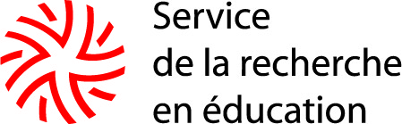 Logo Service de la recherche en éducation rouge