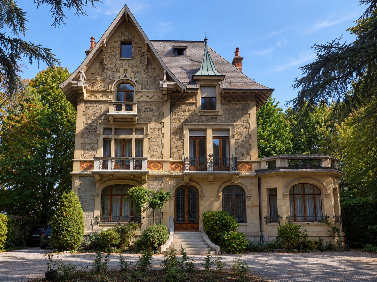 Vue de la façade principale