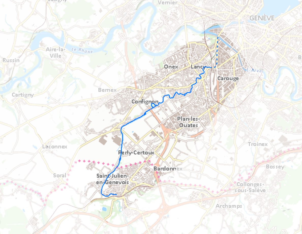 Carte du Vallon de l'Aire 