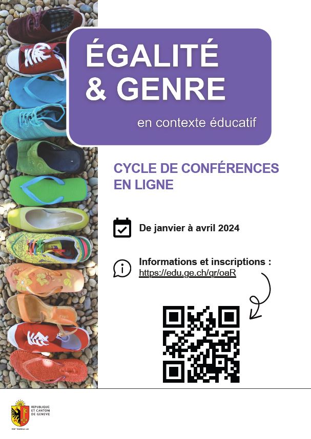 affiche cycle conférences Egalité et genre 