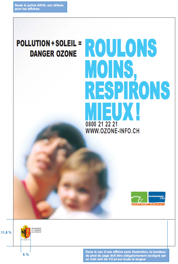 Modèle affiche "Roulons mois, respirons mieux" verticale