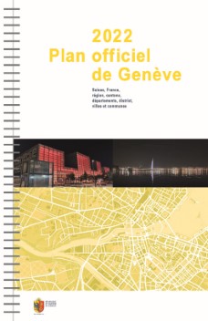 Couverture du plan officiel de Genève, entier du Caton