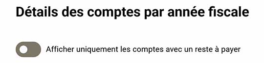 Filtre reste à payer