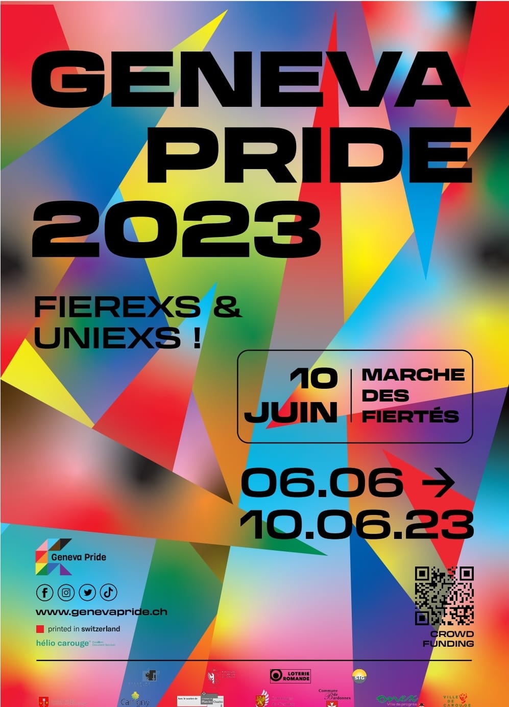 affiche Geneva Pride 2023