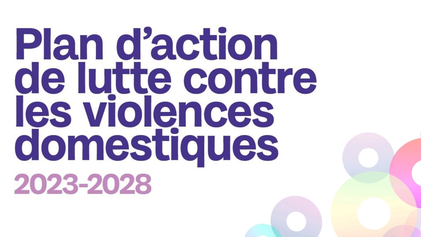 Plan d'action de lutte contre les violences domestiques 2023-2028