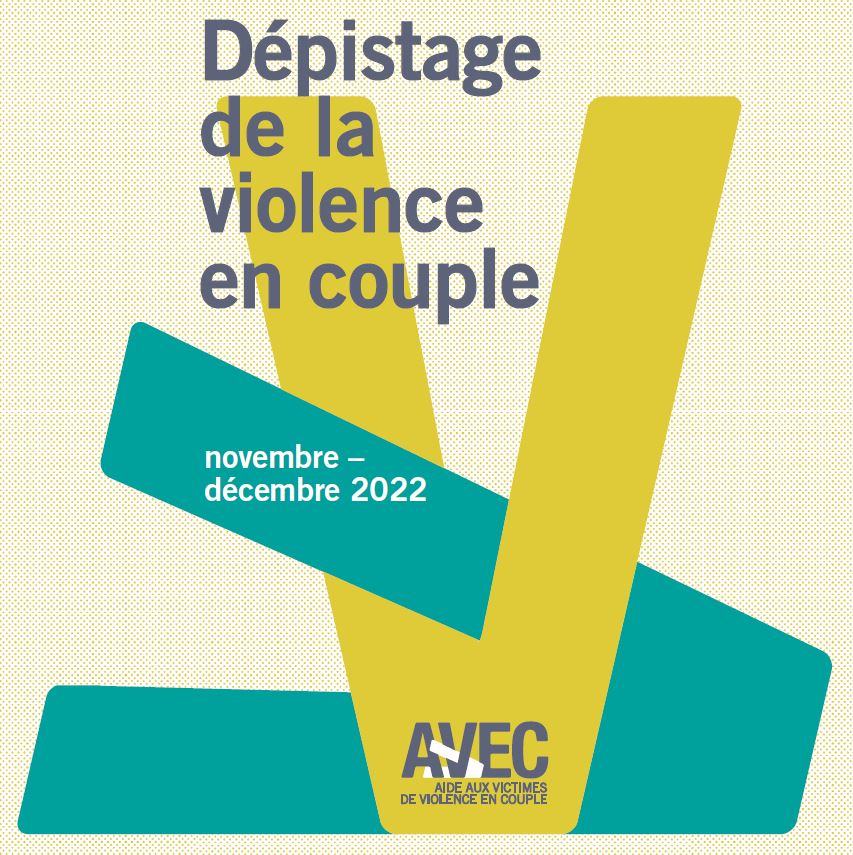 logo association AVVEC flyer test de dépistage de violences en couple