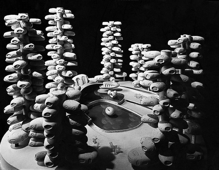 Pré-maquette, "urbanisme multicoques", © Daniel Grataloup