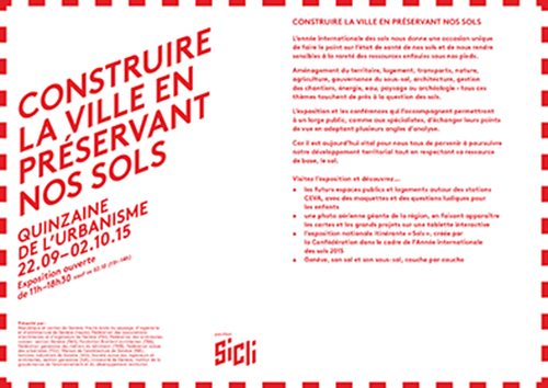 Quinzaine de l'urbanisme 2015 - Construire la ville en préservant les sols