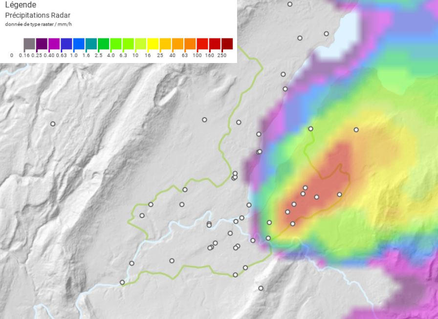 Radar pluviométrique MétéoSuisse