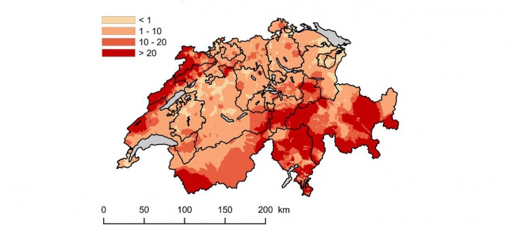 Radon en Suisse