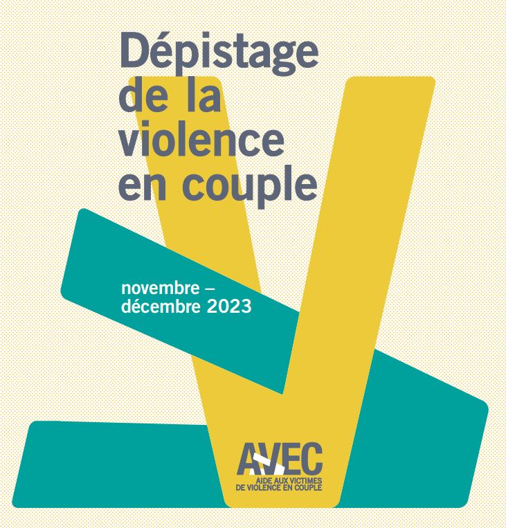 logo association AVVEC flyer test de dépistage de violences en couple