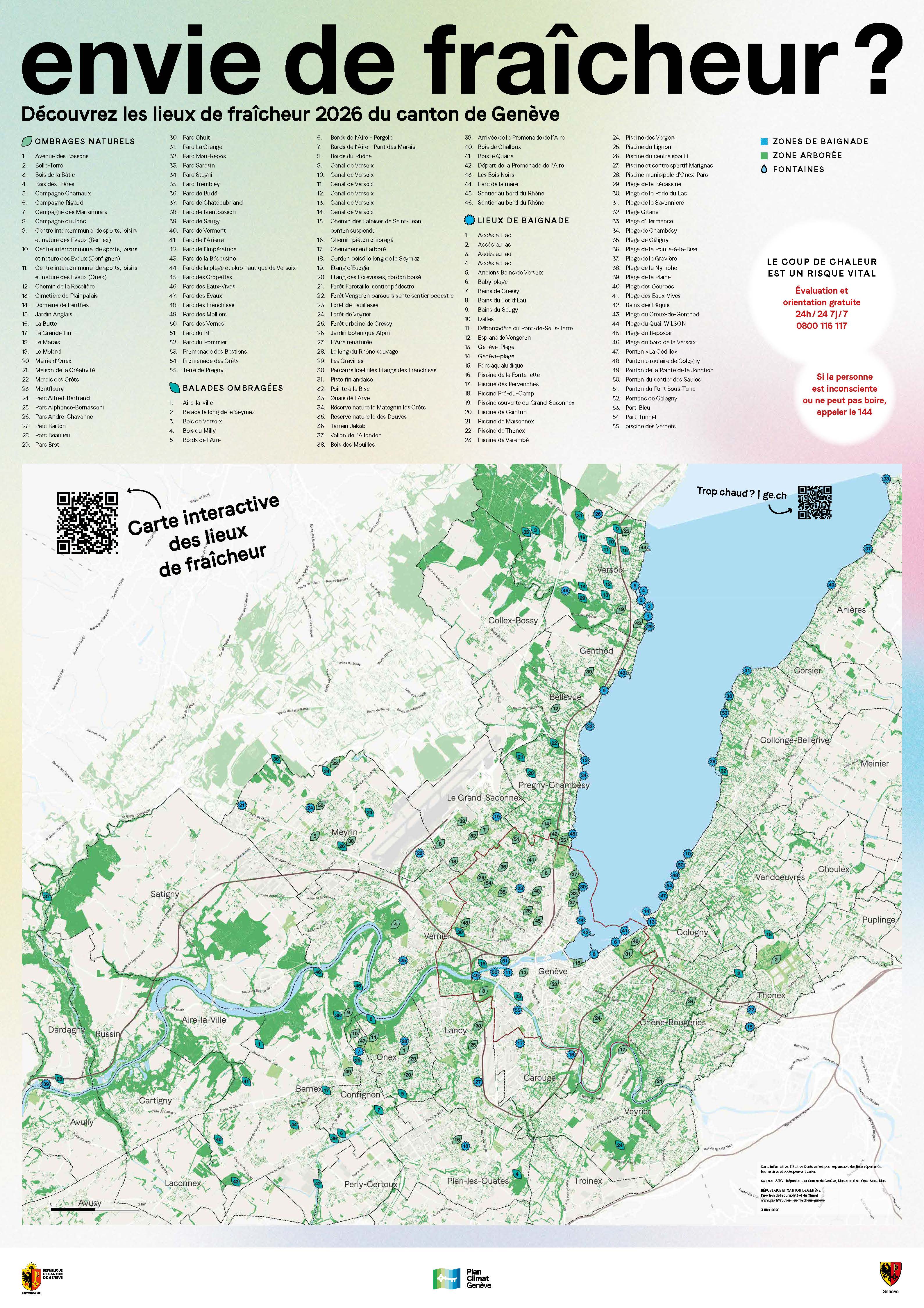 Carte canton de Genève
