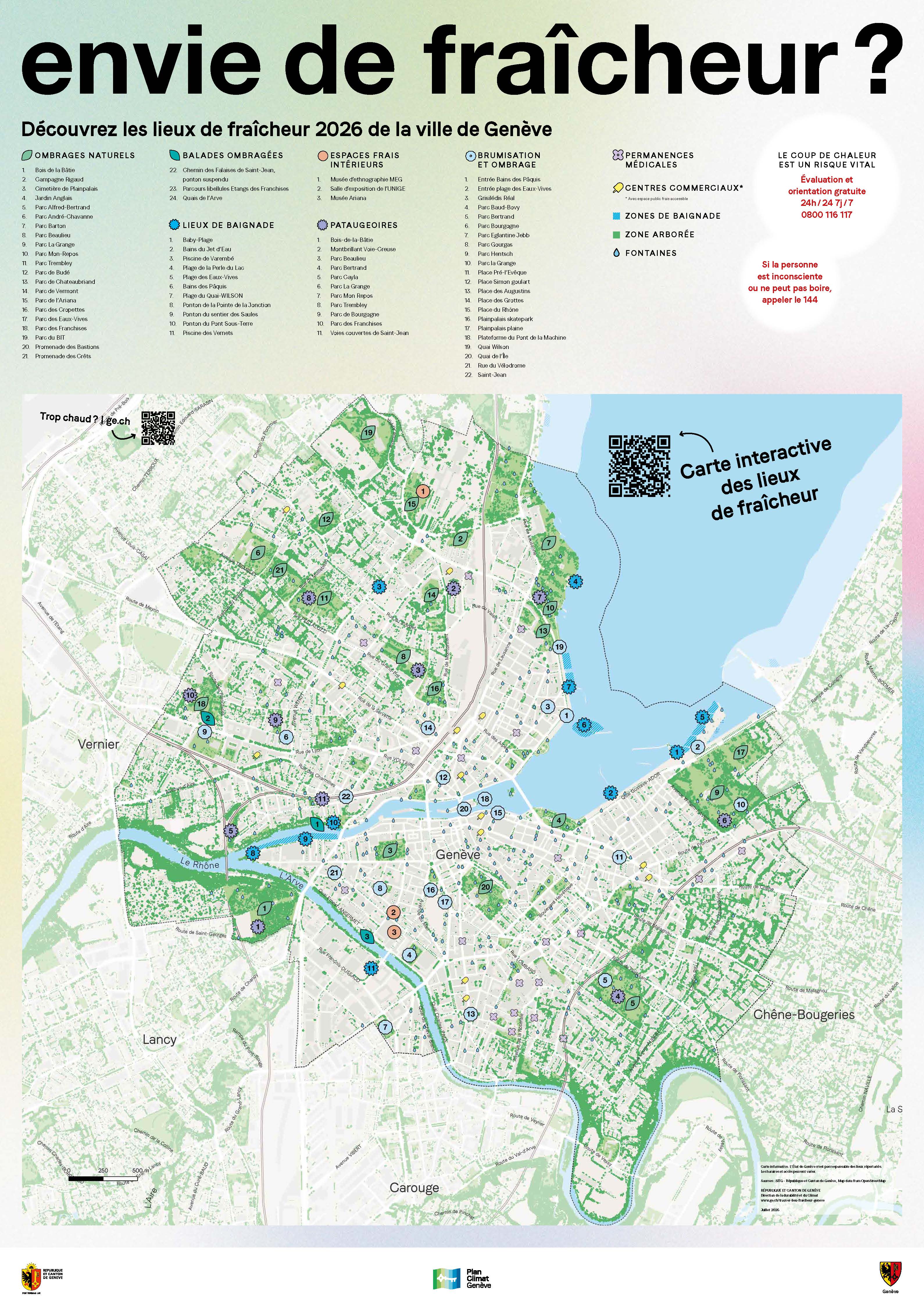 Carte Ville de Genève