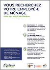 Flyer de la plate-forme Ménage-emploi