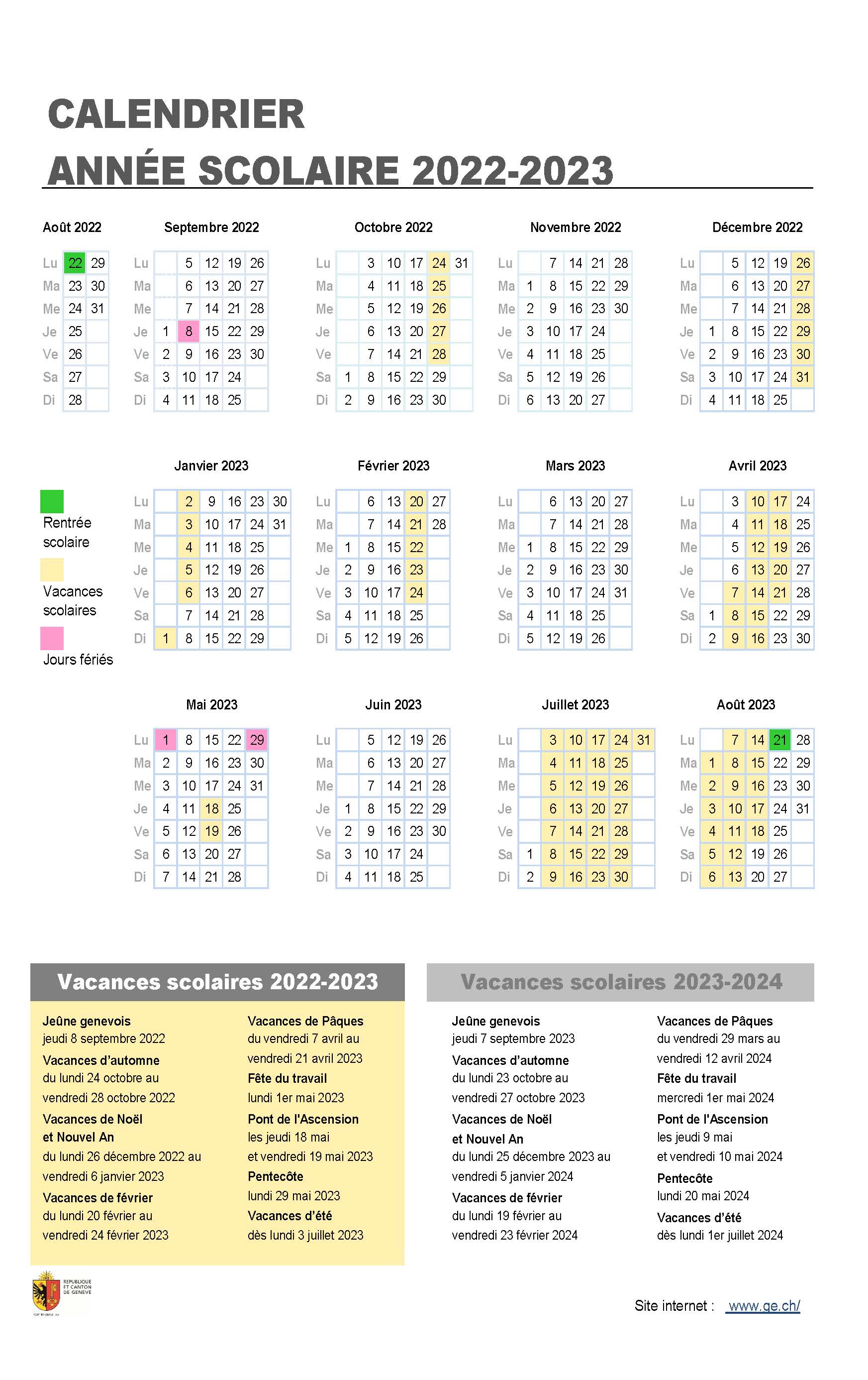 Calendrier 2022 Et 2023 à Imprimer Semaine A Et B Calendrier Lunaire