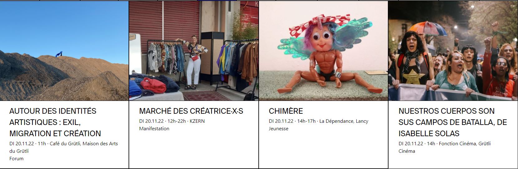 programme festival Les Créatives